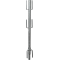 Gel�nderstolpe � 48,3 mm | til kranksystem og universalstillads | Hj�rnegel�nderstolpe | galvaniseret